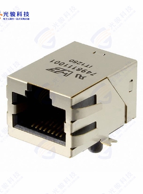 7498111001《CONN JACK 1PORT 1000 BASE-T SMD》
