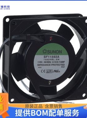 AC风扇SF11592A-1092HBL.GN【FAN AXIAL 92X25MM 115VAC WIRE】