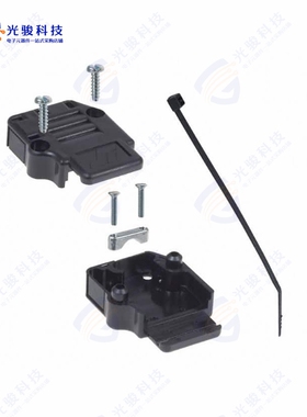 863093C09ALF《CONN BACKSHELL 9POS 90DEG BLACK》