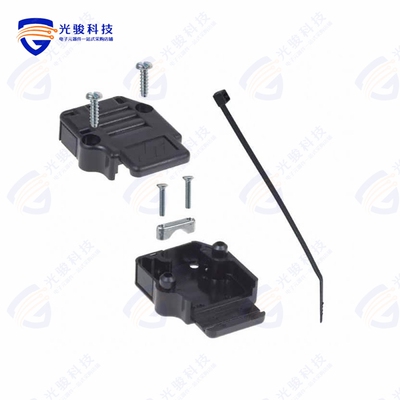 863093C09ALF《CONN BACKSHELL 9POS 90DEG BLACK》