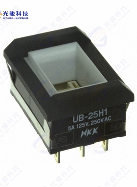 UB25NBKW015D 《SWITCH PUSHBUTTON DPDT 5A 125V》