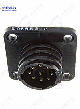 206852-2《CONN RCPT MALE 9POS GOLD SOLDER》