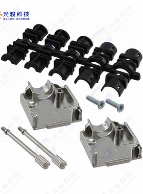 L17DTZK09KFMT《CONN BACKSHELL 9POS 180DEG SILV》