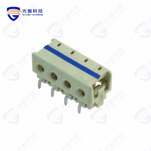 1-2106489-4《CONN WIRE IDC 4POS 20AWG PCB RA》
