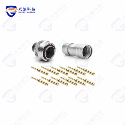 RT061412PNH03SS-K《CONN PLUG MALE 12POS GOLD CRIMP》