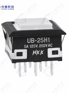 UB25KKW015C 《SWITCH PUSHBUTTON DPDT 5A 125V》