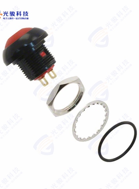 RP8300B2M1CEBLKREDNIL 《SWITCH PB SPST-NO 200MA 250V》