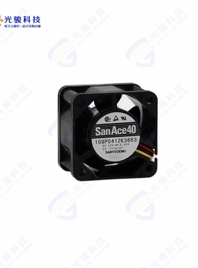 109P0412K3663《FAN 12V 40X28MM TACH W/CONNECTOR》