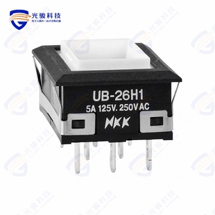 UB26NKW015C 《SWITCH PUSHBUTTON DPDT 5A 125V》