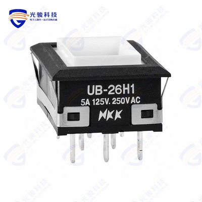 UB26NKW015C 《SWITCH PUSHBUTTON DPDT 5A 125V》