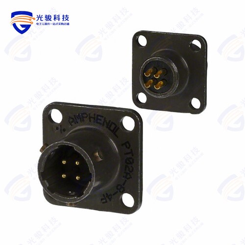 PT02A-8-4P《CONN RCPT MALE 4P GOLD SLDR CUP》