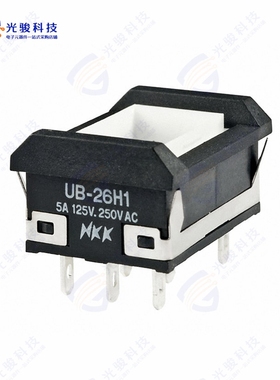 UB26NBKW015F 《SWITCH PUSHBUTTON DPDT 5A 125V》