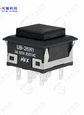 UB26KKW015F-AB 《SWITCH PUSHBUTTON DPDT 5A 125V》