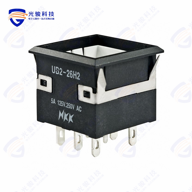 UB226KKW016G 《SWITCH PUSHBUTTON DPDT 5A 125V》