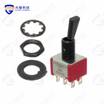 7201P3YZQE22 《SWITCH TOGGLE DPDT 5A 120V》