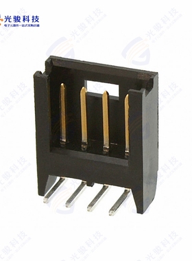 826468-4《CONN HEADER R/A 4POS 2.54MM》