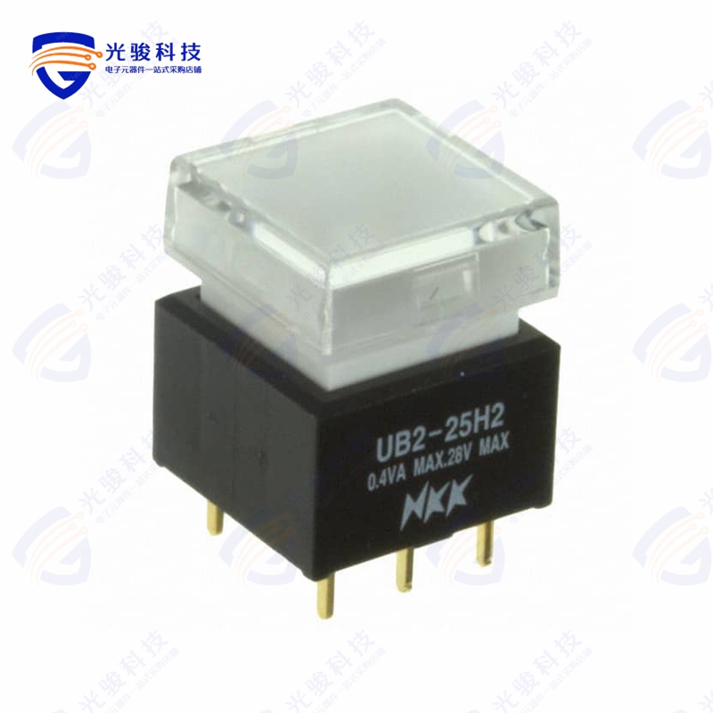 UB225SKG036B-3JB 《SWITCH PUSH DPDT 0.4VA 28V》