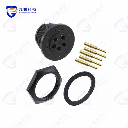 4380-5PG-300《CONN RCPT MALE 5POS GOLD CRIMP》