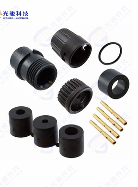 3380-4PG-3DC《CONN PLUG MALE 4POS GOLD CRIMP》