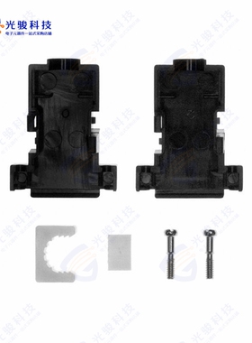 956-009-010R011《CONN BACKSHELL 9POS 180DEG BLACK》