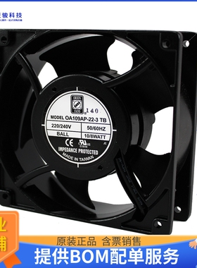 AC风扇OA109AP-22-3TB【FAN AXIAL 120X38MM 230VAC TERM】