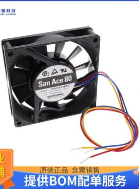 无刷直流风扇109P0812M601【FAN AXIAL 80X20MM 12VDC WIRE】