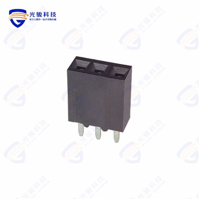 5-534237-1《CONN RCPT 3POS 0.1 GOLD PCB》
