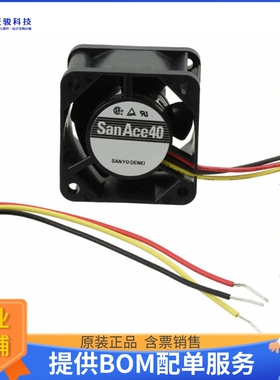 无刷直流风扇109P0412F301【FAN AXIAL 40X28MM 12VDC WIRE】