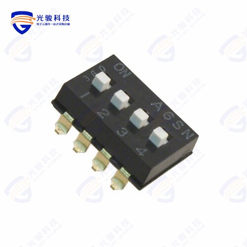 A6SN-4102-P 《SWITCH SLIDE DIP SPST 25MA 24V》