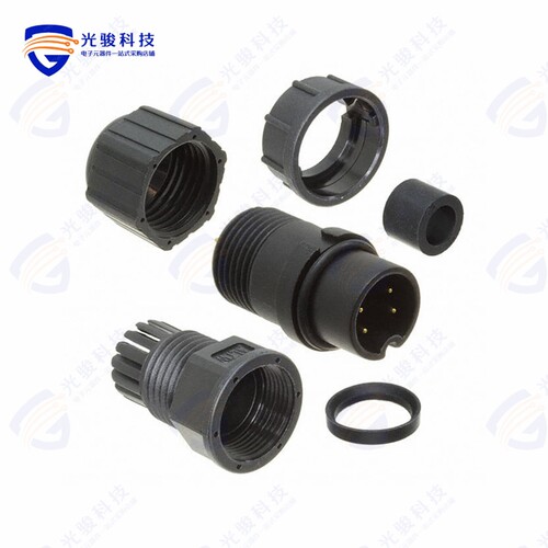 BD-04BFMA-SL7001《CONN PLUG MALE 4P GOLD SLDR CUP》