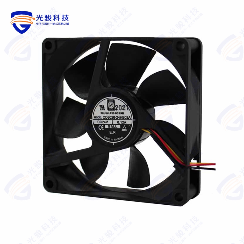OD8020-24HB02A《DC FAN 24V 80X80X20MM》