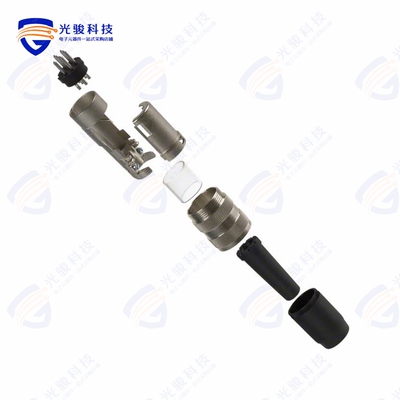 T3400001U《CONN PLUG MALE 6P SILV SLDR CUP》