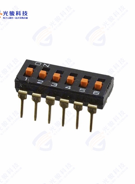 A6T-6104 《SWITCH SLIDE DIP SPST 25MA 24V》