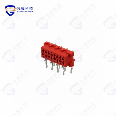 100400-8《CONN RCPT 8POS 0.1 TIN PCB R/A》