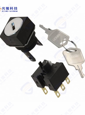 A165K-A2MR-2 《SWITCH KEYLOCK 2POS DPDT 5A 125V》