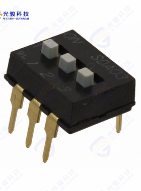 SDA03H1BD 《SWITCH SLIDE DIP SPST 25MA 24V》