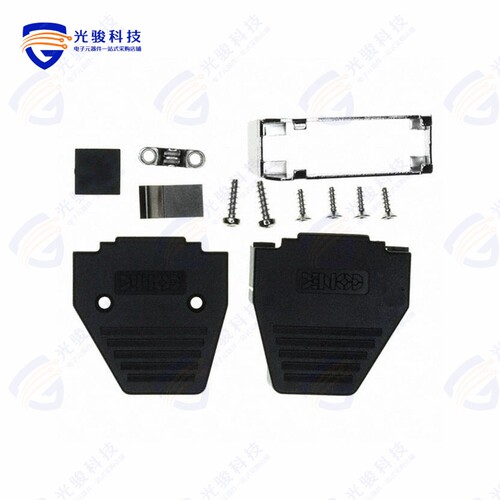 165X11289XE《CONN BACKSHELL 15P 45/180DEG BLK》