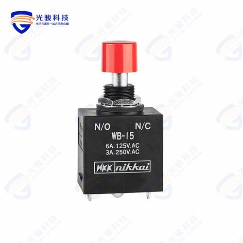 WB15S-DC 《SWITCH PUSHBUTTON SPDT 6A 125V》 - 封面