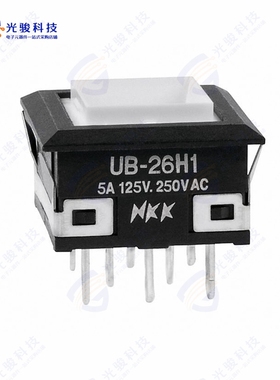 UB26KKW015C 《SWITCH PUSHBUTTON DPDT 5A 125V》