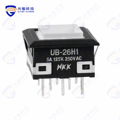 UB26KKW015C 《SWITCH PUSHBUTTON DPDT 5A 125V》