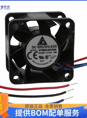无刷直流风扇FFB0424VHN-F00【FAN AXIAL 40X28MM 24VDC WIRE】