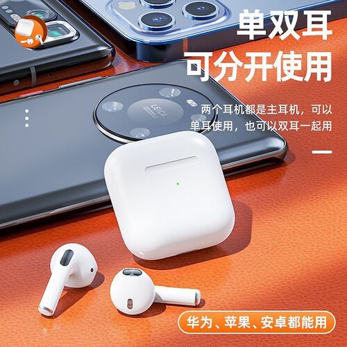 无线蓝牙耳机新款华强北Pro4半入耳式高音质降噪适用于苹果安卓