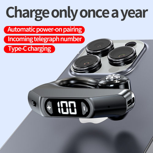 Single Ear Bluetooth Headset HD Voice Long Battery Life