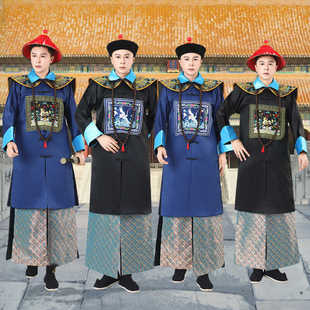 清朝古装官服朝珠一品文武大臣朝服王爷文武影视戏剧僵尸服演出服