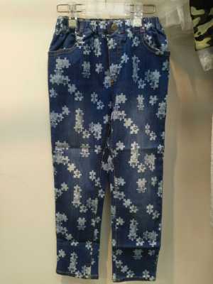 小童春秋柔软牛仔长裤