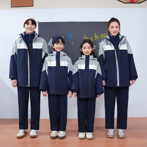 2025统一吉安冬季冲锋衣三合一三件套保暖防风指定款式学院风套装