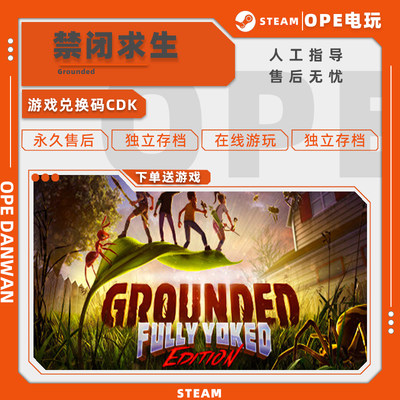 Steam禁闭求生GroundedCDK激活码