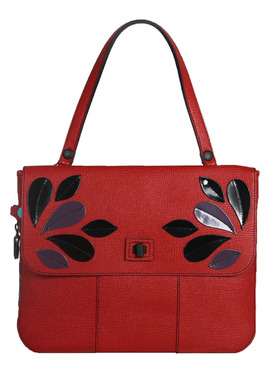 GABS 意大利原产女士红色皮革可变形手提单肩包 90T2 X0368C3002