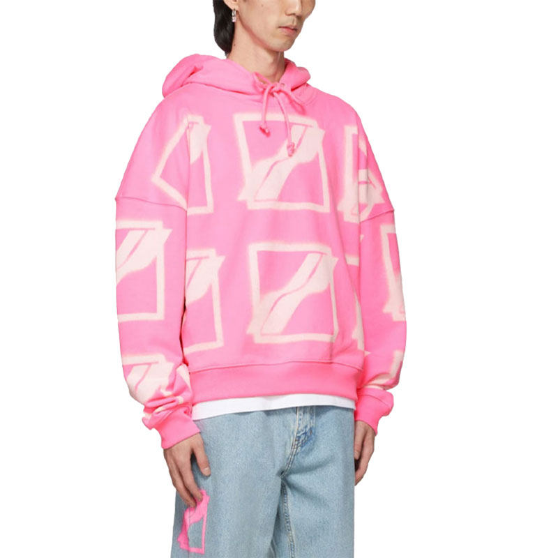 WE11DONE 男女同款简约休闲字母大徽标毛圈连帽卫衣WD-TH1-21-517