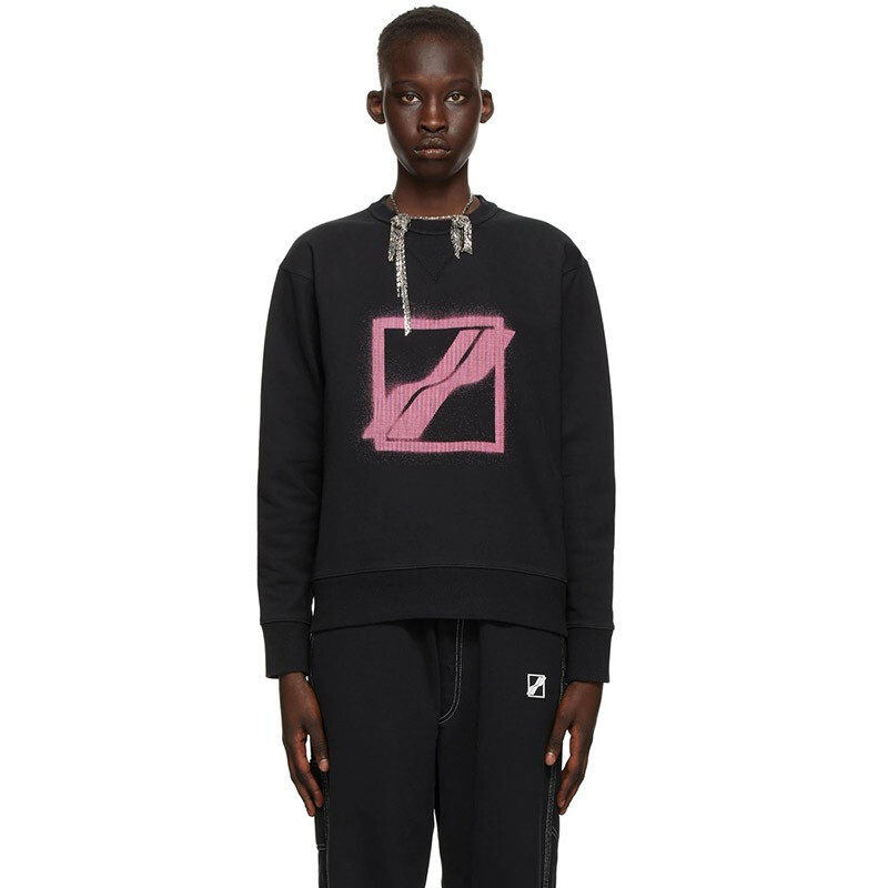 WE11DONE 男女同款Slim印花简约圆领卫衣 WD-TS1-21-504